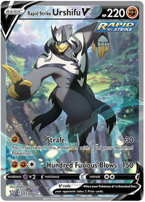 Rapid Strike Urshifu V 153/163 Ultra Rare Pokemon Card (Battle Styles)