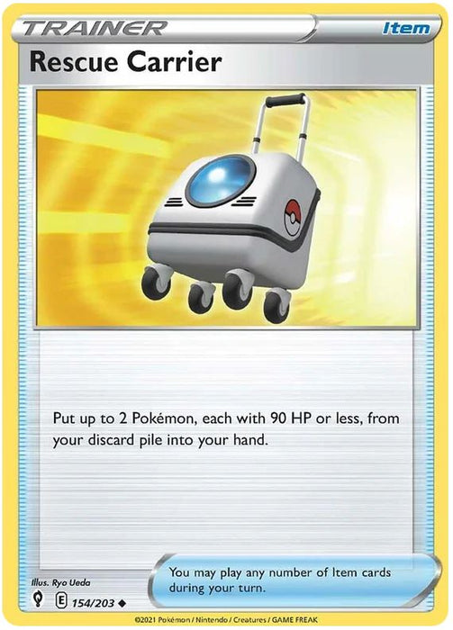 Rescue Carrier 154/203 Uncommon Pokemon Card (SWSH Evolving Skies)