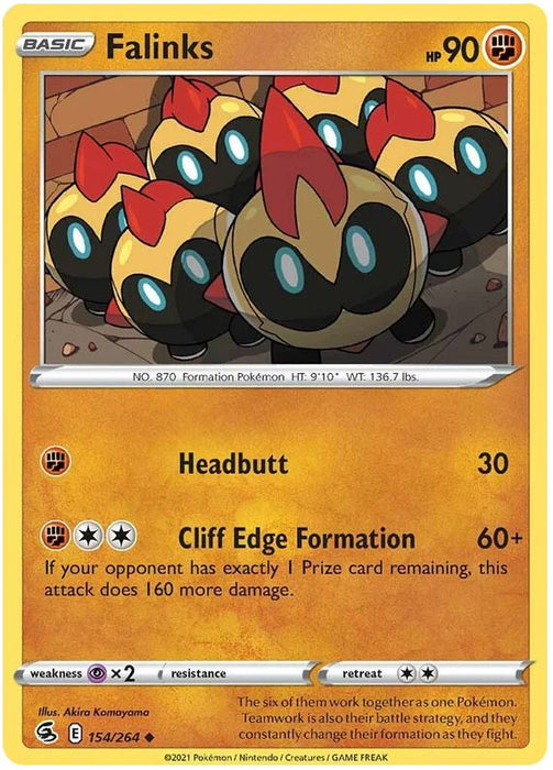 Falinks 154/264 Uncommon Pokemon Card (SWSH Fusion Strike)