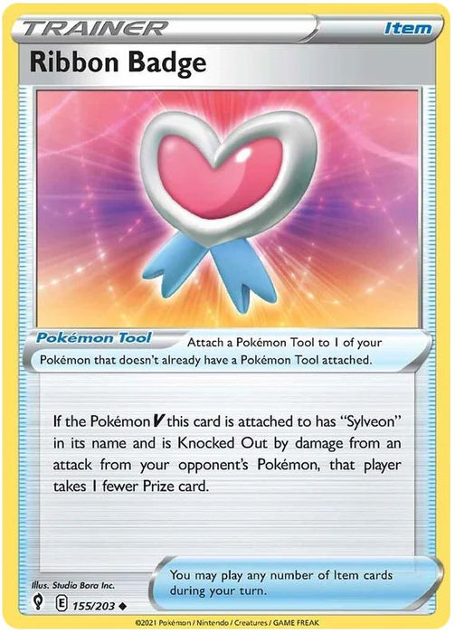 Ribbon Badge 155/203 Uncommon Pokemon Card (SWSH Evolving Skies)