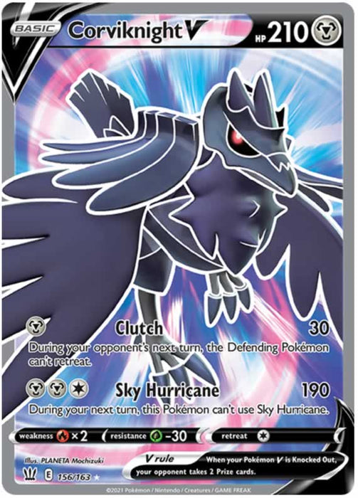 Corviknight V 156/163 Ultra Rare Pokemon Card (Battle Styles)
