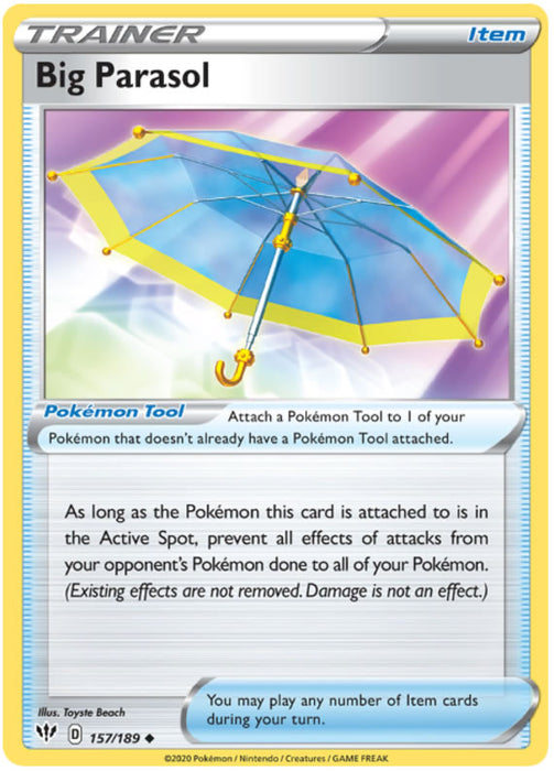 Big Parasol 157/189 Uncommon Pokemon Card (Darkness Ablaze)