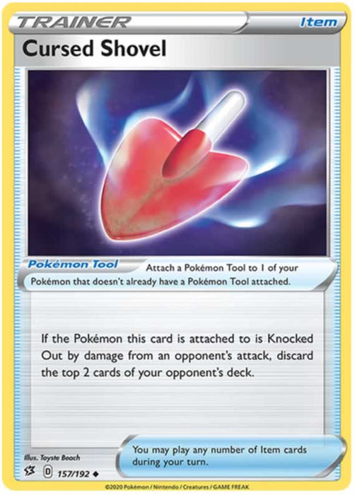 Cursed Shovel 157/192 Uncommon Trainer Card (SWSH Rebel Clash)