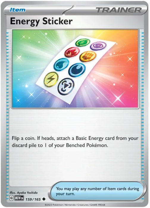 Energy Sticker 159/165 Uncommon Pokemon Card (Pokemon SV 151)