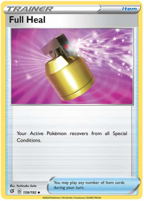 Full Heal 159/192 Uncommon Trainer Card (SWSH Rebel Clash)