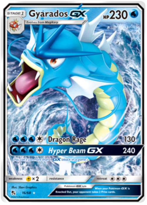 Gyarados GX 16/68 Ultra Rare Pokemon Card (Hidden Fates)