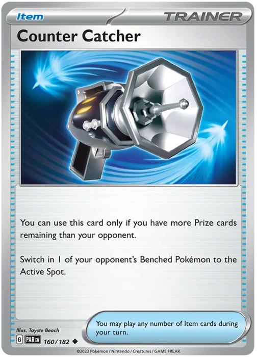 Counter Catcher 160/182 Uncommon Pokemon Card (SV04 Paradox Rift)