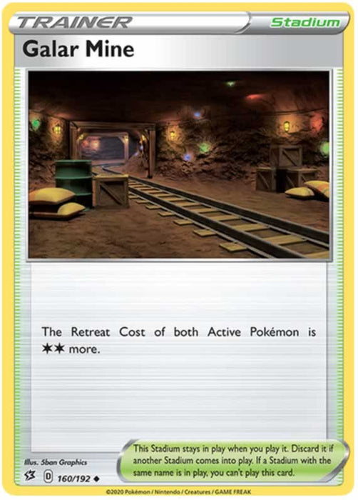 Galar Mine 160/192 Uncommon Trainer Card (SWSH Rebel Clash)