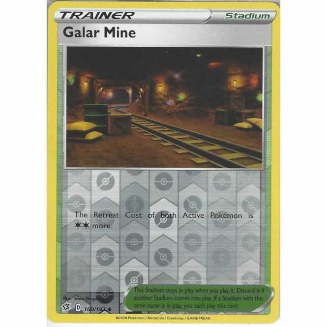 Galar Mine 160/192 Uncommon Reverse Holo Pokemon Card (SWSH Rebel Clash)