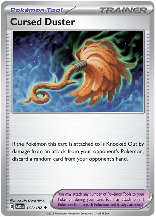 Cursed Duster 161/182 Uncommon Reverse Holo Pokemon Card (SV04 Paradox Rift)