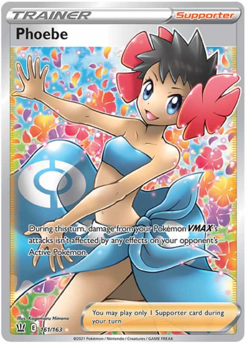 Phoebe 161/163 Ultra Rare Pokemon Card (Battle Styles)