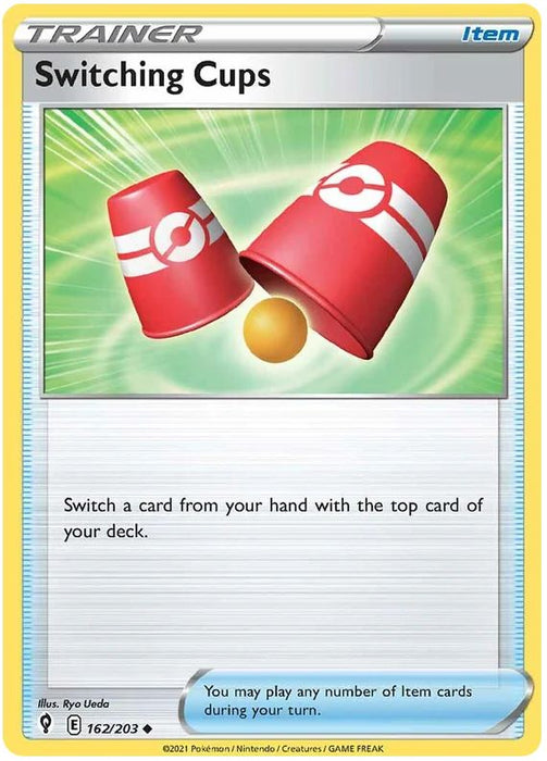 Switching Cups 162/203 Uncommon Pokemon Card (SWSH Evolving Skies)