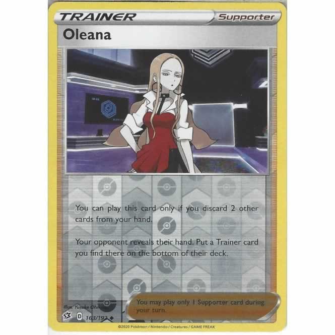 Oleana 163/192 Pokemon Card (SWSH Rebel Clash)