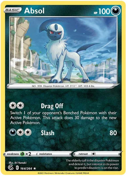 Absol 164/264 Rare Pokemon Card (SWSH Fusion Strike)