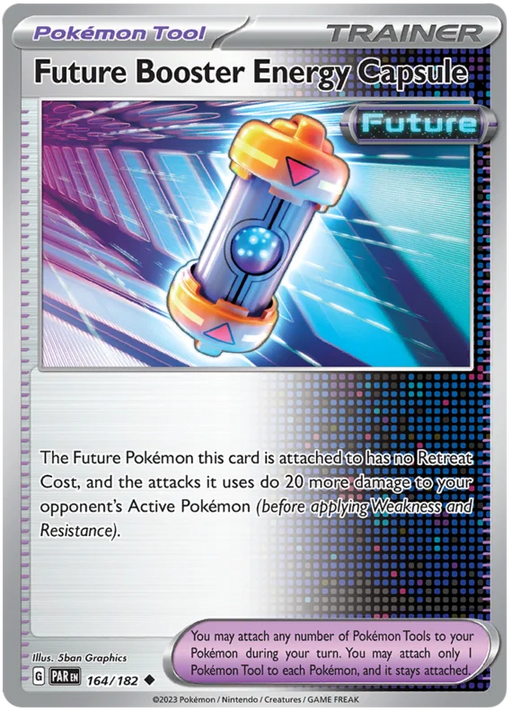 Future Booster Energy Capsule 164/182 Uncommon Reverse Holo Pokemon Card (SV04 Paradox Rift)