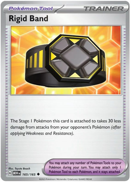 Rigid Band 165/165 Uncommon Pokemon Card (Pokemon SV 151)