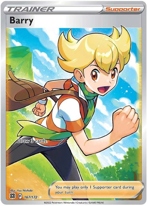 Barry 167/172 Ultra Rare Pokemon Card (SWSH Brilliant Stars)