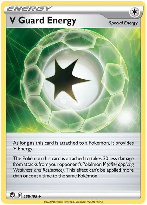 V Guard Energy 169/195 Uncommon Pokemon Card (SWSH Silver Tempest)