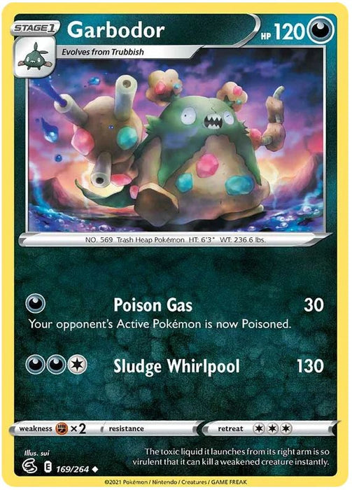 Garbodor 169/264 Uncommon Pokemon Card (SWSH Fusion Strike)