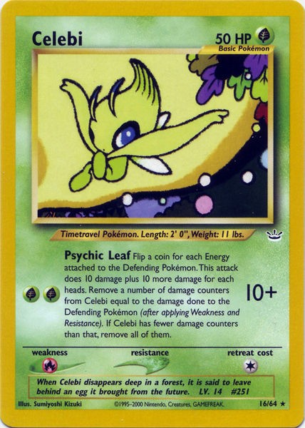 Celebi 16/64 Neo Revelation Rare