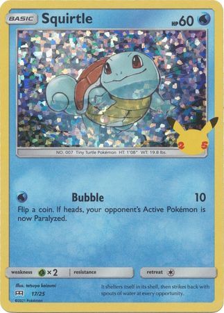 Squirtle 17/25 Holo Pokemon Card (McDonalds Collection 2021)