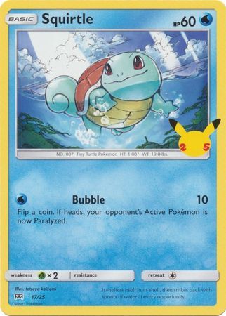 Squirtle 17/25 Non-Holo Pokemon Card (McDonalds Collection 2021)