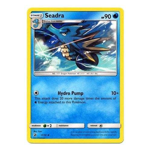 Seadra 17/70 Uncommon Pokemon Card (Dragon Majesty)