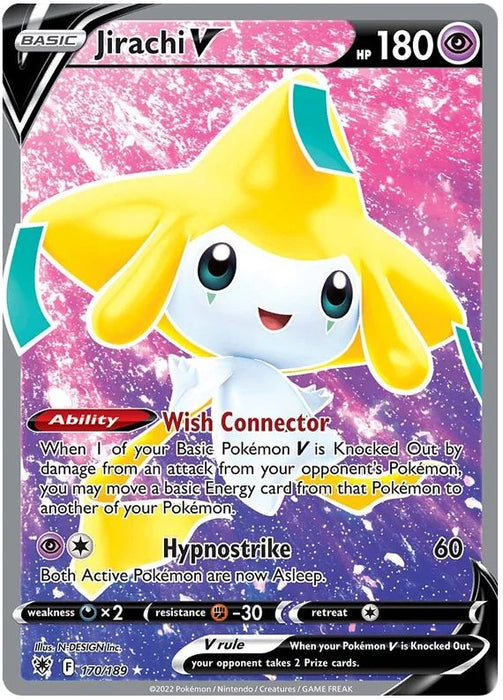 Jirachi V 170/189 Rare Ultra Pokemon Card (SWSH Astral Radiance)