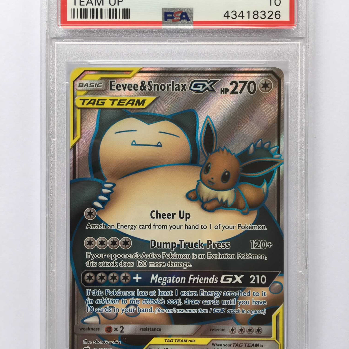 イーブイ＆カビゴンGX/Eevee & Snorlax GX psa10 PSA 10 Eevee & Snorlax GX #66 Pokemon Japanese Card Tag Team
