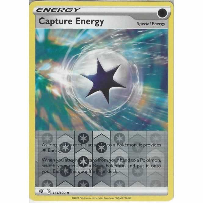 Capture Energy 171/192 Reverse Holo Pokemon Card (SWSH Rebel Clash)