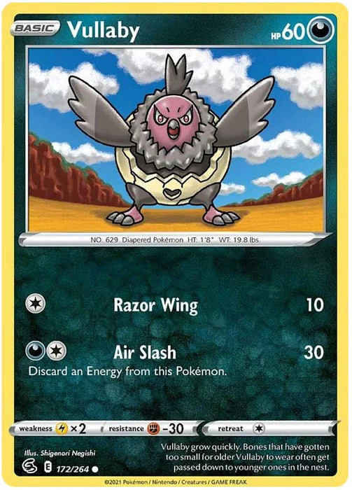 Vullaby 172/264 Common Pokemon Card (SWSH Fusion Strike)