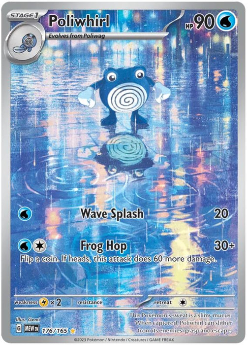 Poliwhirl 176/165 Illustration Rare Pokemon Card (Pokemon SV 151)