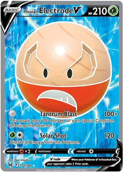 Rotom V 176/196 Rare Ultra Pokemon Card (Sword & Shield Lost Origin)