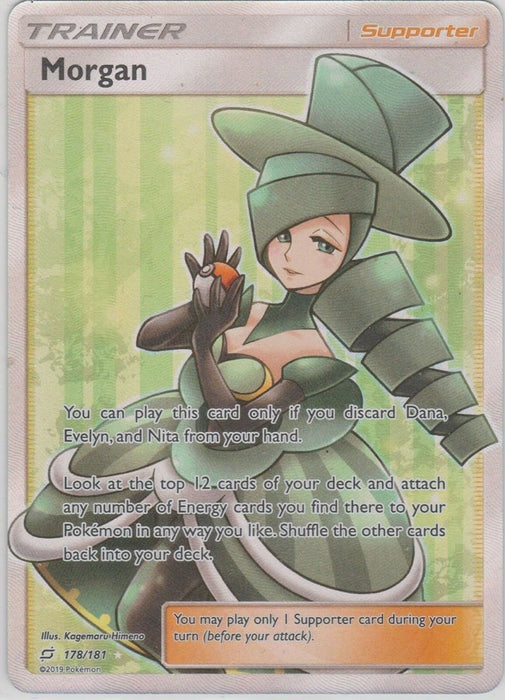 Morgan 178/181 Full Art Supporter Card (Team Up)