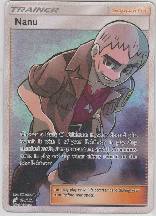 Nanu 179/181 Full Art Supporter Card (Team Up)