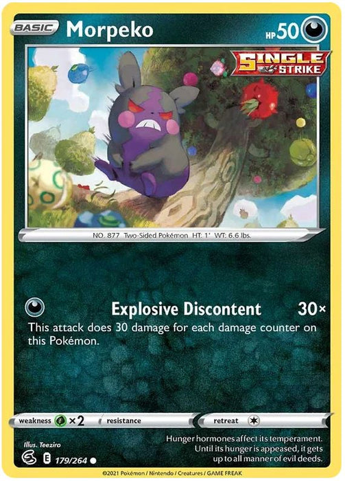 Morpeko 179/264 Common Pokemon Card (SWSH Fusion Strike)