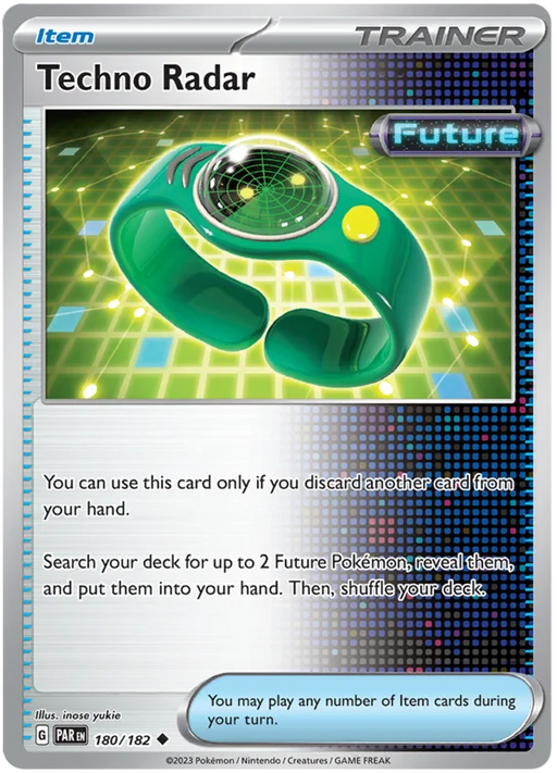 Techno Radar 180/182 Uncommon Pokemon Card (SV04 Paradox Rift)