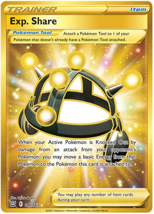 Exp. Share 180/163 Secret Rare Pokemon Card (Battle Styles)