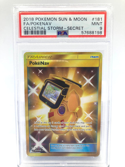 PokeNav 181/168 PSA 9 Graded Pokemon Card (Celestial Storm)