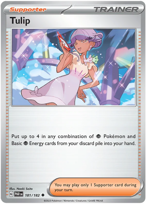 Tulip 181/182 Uncommon Pokemon Card (SV04 Paradox Rift)