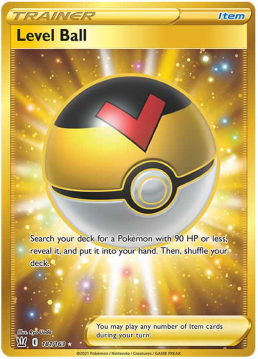 Level Ball 181/163 Secret Rare Pokemon Card (Battle Styles)