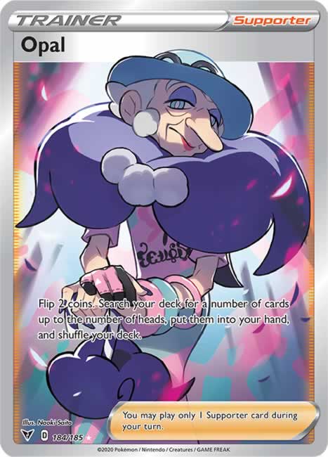 Pokemon TCG Vivid Voltage 184/185 Opal Trainer Card Pokemon TCG Vivid Voltage 184/185 Opal Trainer Card