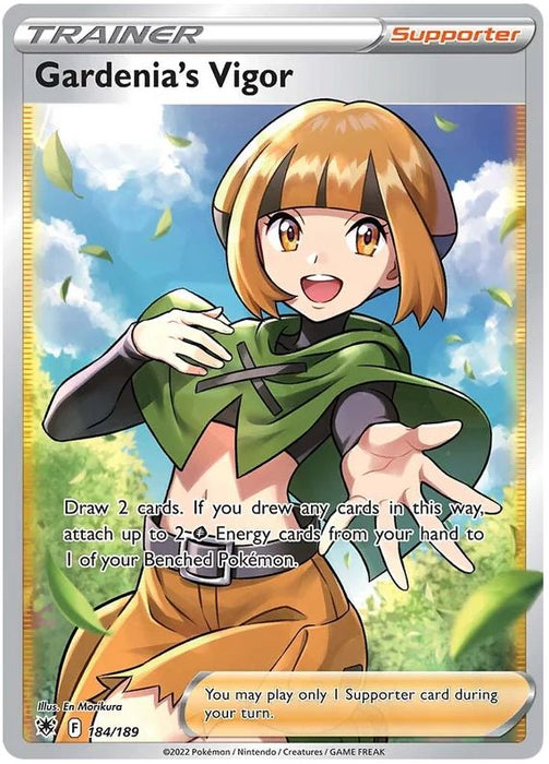 Gardenia's Vigor 184/189 Rare Ultra Pokemon Card (SWSH Astral Radiance)