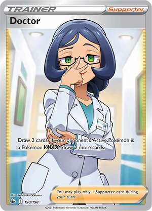 Doctor 190/198 Ultra Rare Pokemon Card (SWSH Chilling Reign)