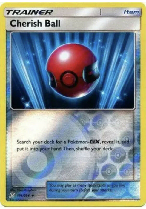 Cherish Ball 191/236 Uncommon Reverse Holo Pokemon Card (Unified Minds)