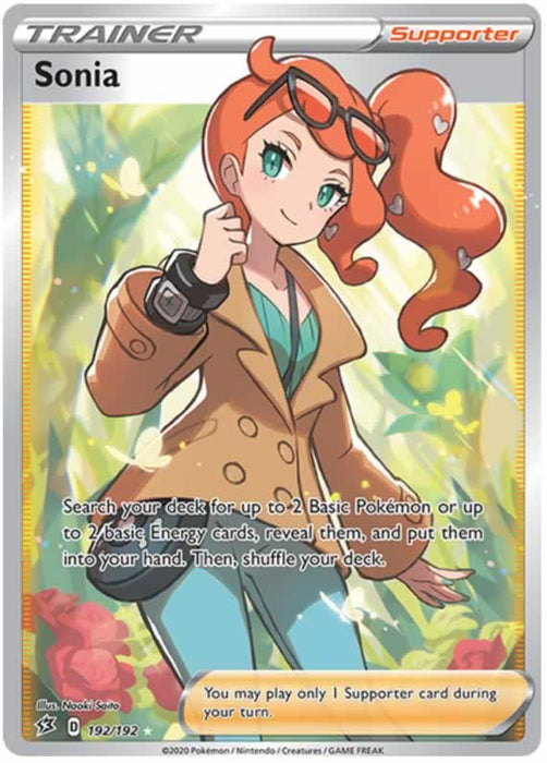 Sonia 192/192 Ultra Rare Pokemon Card (SWSH Rebel Clash)