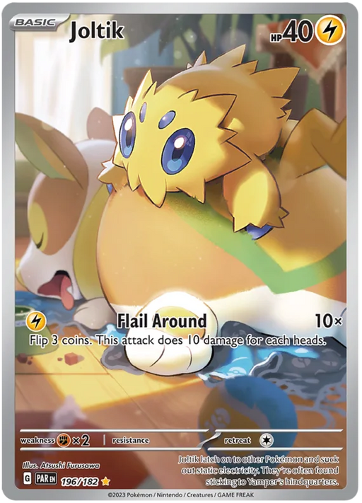 Joltik 196/182 Illustration Rare Pokemon Card (SV04 Paradox Rift)