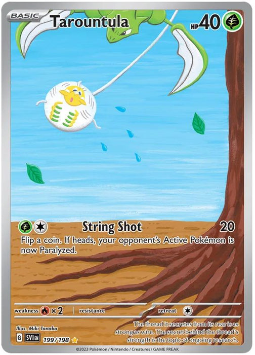 Tarountula 199/198 Illustration Rare Pokemon Card (Scarlet & Violet Base)