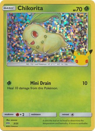 Chikorita 2/25 Holo Pokemon Card (McDonalds Collection 2021) Titan Cards Ltd Chikorita 2/25 Holo Pokemon Card (McDonalds Collection 2021) Titan Cards Ltd