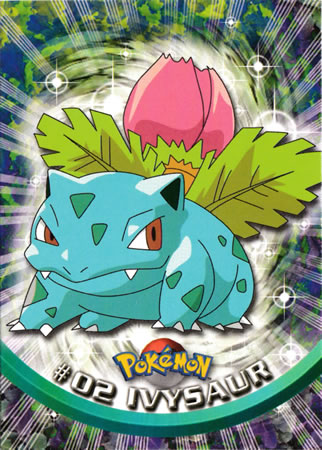 Ivysaur 2 Topps Series 1 E2 of 12 Holo Pokemon Card